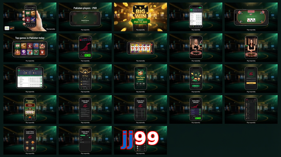 Main screen of Jj99 bet page for PK players